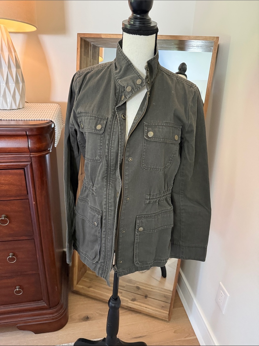 J. Crew Factory Olive Green Military Field Jacket